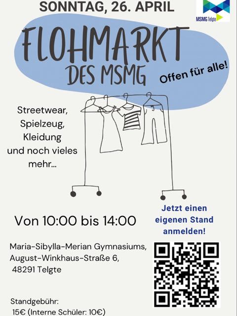 Flohmarkt des MSMG am 26. April 